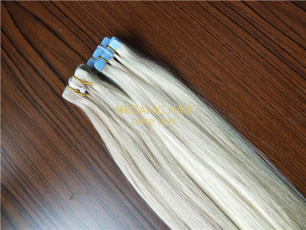 Human hair remy tape in extensions from China Organic Hair R13